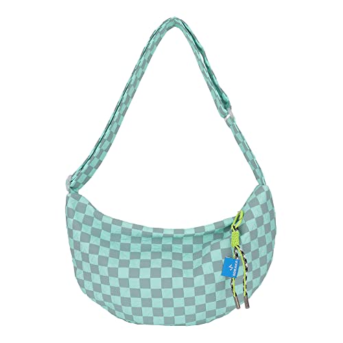 Fiorky Schultertasche Mode Halbmond Frauen Messenger Bag Casual Tragbar Einfach Weich Leicht Für Wochenende Urlaub, blau von Fiorky