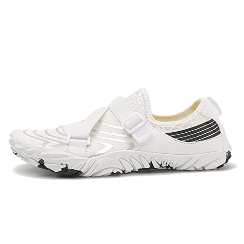 Fiorky Tauch-Sneaker, schnell trocknende Schwimm-Wasserschuhe, atmungsaktive Wasserschuhe, verschleißfeste Outdoor-Zubehör for Damen und Herren (35 weiß) von Fiorky