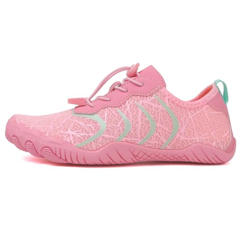 Fiorky Wasserschuhe, rutschfest, leicht, Aqua-Schuhe, atmungsaktiv, weich, Tauch-Sneaker, schnell trocknend, Fitnessstudio, Fitness-Schuhe for Strand im Freien (39 Pink) von Fiorky