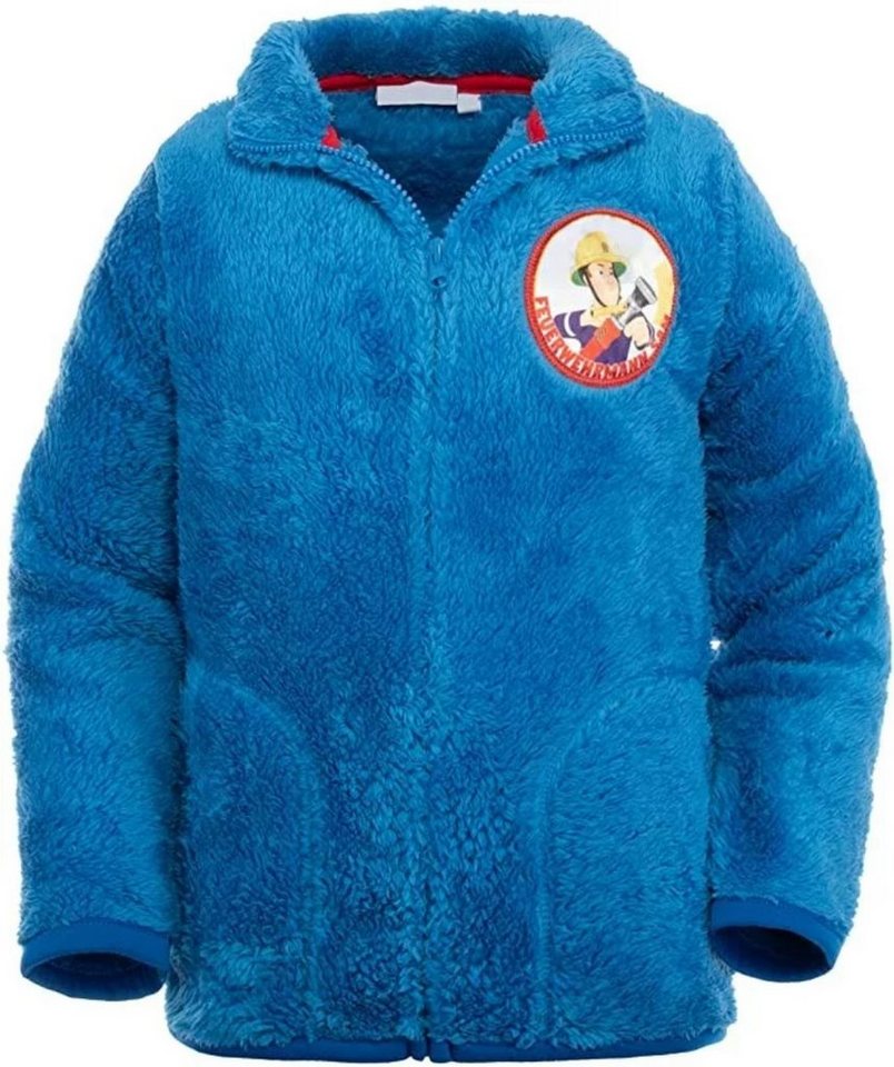 Fireman Sam Fleecejacke Feuerwehrmann Sam Kinder Jungen Kuschel Fleece Jacke Gr. 98 bis 128 von Fireman Sam