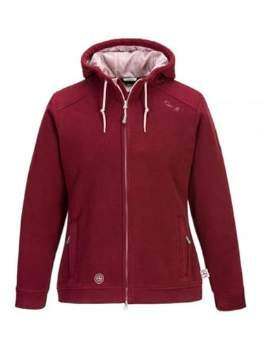 First B Damen Fleecejacke Antonia, Windbreaker, atmungsaktiv, schnell trocknend bordeaux 42 von First B