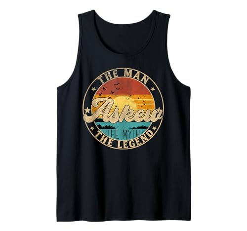 ASKEW The Man The Myth The Legend First Name Tank Top ASKEW The Man The Myth The Legend First Name Tank Top von First Name Vintage Retro Surname Last Name