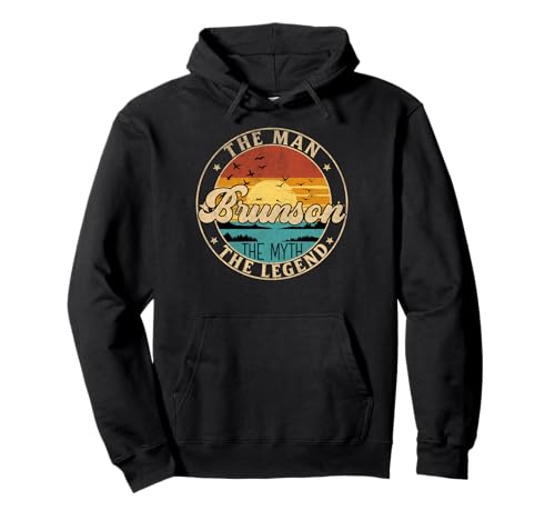 BRUNSON The Man The Myth The Legend First Name Pullover Hoodie BRUNSON The Man The Myth The Legend First Name Pullover Hoodie von First Name Vintage Retro Surname Last Name