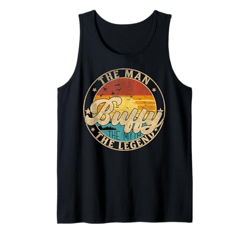 BUFFY The Man The Myth The Legend First Name Tank Top BUFFY The Man The Myth The Legend First Name Tank Top von First Name Vintage Retro Surname Last Name