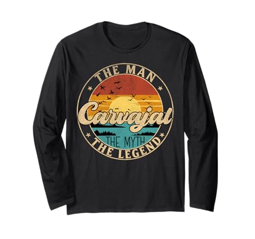 CARVAJAL The Man The Myth The Legend First Name Langarmshirt CARVAJAL The Man The Myth The Legend First Name Langarmshirt von First Name Vintage Retro Surname Last Name