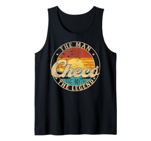 CHECO The Man The Myth The Legend First Name Tank Top CHECO The Man The Myth The Legend First Name Tank Top von First Name Vintage Retro Surname Last Name