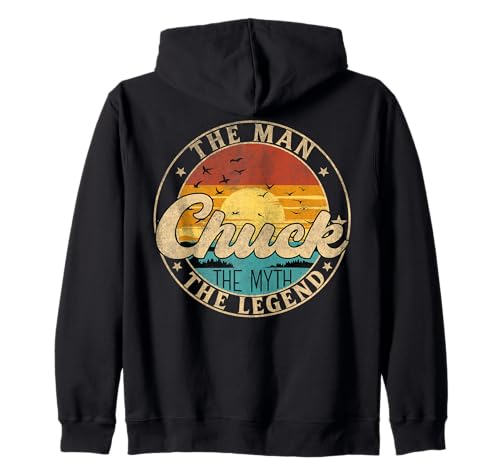 CHUCK The Man The Myth The Legend First Name Kapuzenjacke CHUCK The Man The Myth The Legend First Name Kapuzenjacke von First Name Vintage Retro Surname Last Name