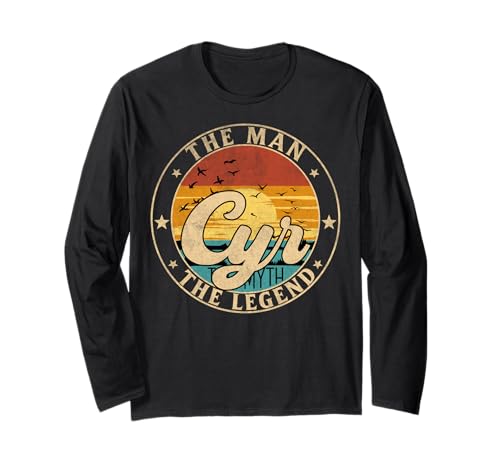 CYR The Man The Myth The Legend First Name Langarmshirt CYR The Man The Myth The Legend First Name Langarmshirt von First Name Vintage Retro Surname Last Name