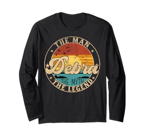 DEBRA The Man The Myth The Legend First Name Langarmshirt DEBRA The Man The Myth The Legend First Name Langarmshirt von First Name Vintage Retro Surname Last Name