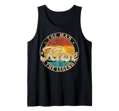 KASE The Man The Myth The Legend First Name Tank Top KASE The Man The Myth The Legend First Name Tank Top von First Name Vintage Retro Surname Last Name