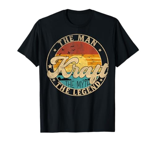 KRAFT The Man The Myth The Legend First Name T-Shirt KRAFT The Man The Myth The Legend First Name T-Shirt von First Name Vintage Retro Surname Last Name