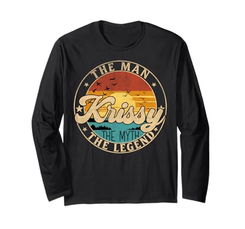 KRISSY The Man The Myth The Legend First Name Langarmshirt KRISSY The Man The Myth The Legend First Name Langarmshirt von First Name Vintage Retro Surname Last Name