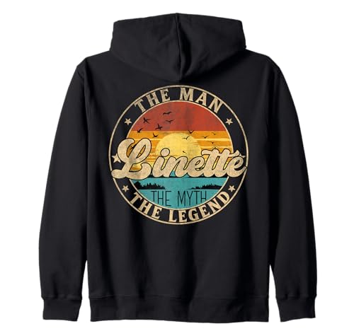 LINETTE The Man The Myth The Legend First Name Kapuzenjacke LINETTE The Man The Myth The Legend First Name Kapuzenjacke von First Name Vintage Retro Surname Last Name