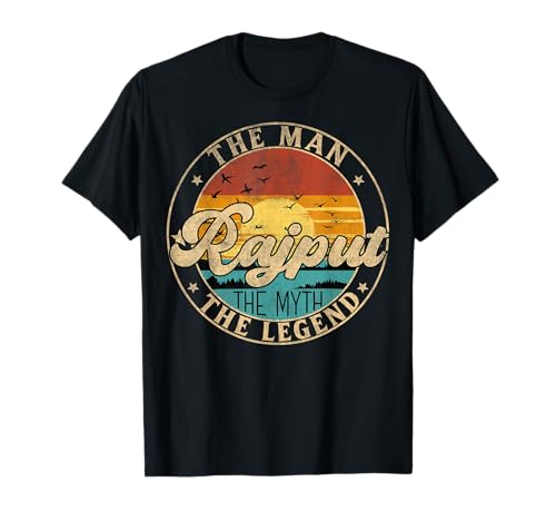 RAJPUT The Man The Myth The Legend First Name T-Shirt RAJPUT The Man The Myth The Legend First Name T-Shirt von First Name Vintage Retro Surname Last Name