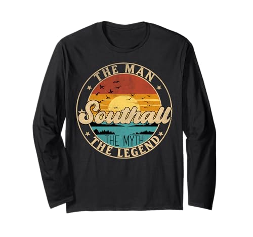 SOUTHALL The Man The Myth The Legend First Name Langarmshirt SOUTHALL The Man The Myth The Legend First Name Langarmshirt von First Name Vintage Retro Surname Last Name