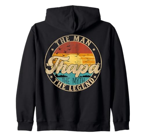 THAPA The Man The Myth The Legend First Name Kapuzenjacke THAPA The Man The Myth The Legend First Name Kapuzenjacke von First Name Vintage Retro Surname Last Name