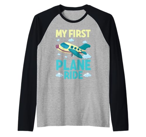 Motiv „My First Plane Ride Airplane Flight“ für Kinder, Herren, Damen Raglan Motiv „My First Plane Ride Airplane Flight“ für Kinder, Herren, Damen Raglan von First Plane Ride Airplane Lovers Kids Apparel Co.