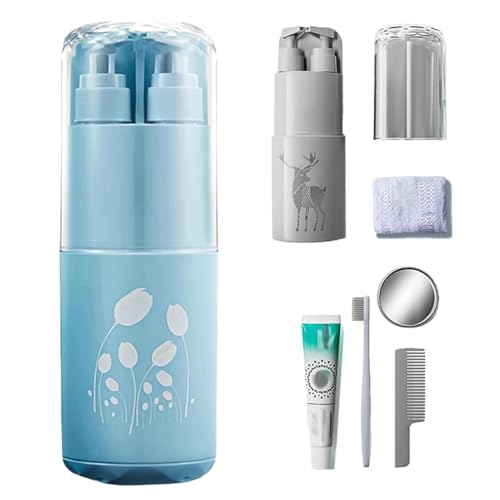 Reise-Toilettenartikel-Set, tragbares Reise-Toilettenartikel-Becher-Set | 8-in-1 tragbares Toilettenartikelbecher-Set | Auslaufsicheres und hygienisches Aufbewahrungsset für Reise-Toilettenartikel-Set, tragbares Reise-Toilettenartikel-Becher-Set | 8-in-1 tragbares Toilettenartikelbecher-Set | Auslaufsicheres und hygienisches Aufbewahrungsset für von Firulab