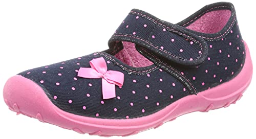 Fischer Jungen Mädchen Boggy Hausschuh, Blau/Pink, 25 EU von Fischer