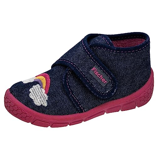 Fischer Jungen Mädchen Honey Hausschuh, Blau/Pink, 22 EU von Fischer