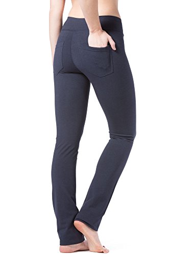 Fishers Finery Ecofabric Damen Yogahose mit geradem Bein und Gesäßtaschen von Fishers Finery