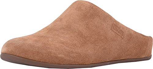 Fitflop Damen Chrissie Shearling Pantoffeln, Brown (Tumbled Tan 645), 39 EU von Fitflop