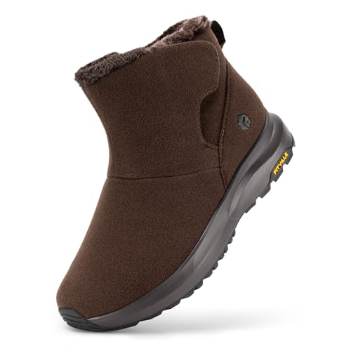 FitVille Extra Weit Winterschuhe Herren Winterstiefel Warm Gefüttert Schneestiefel Breit Kurzschaft Stiefel Flach Winter Outdoor Boots Bequem Rutschfeste Winterstiefel,Dunkelbraun,44.5,X-Weit FitVille Extra Weit Winterschuhe Herren Winterstiefel Warm Gefüttert Schneestiefel Breit Kurzschaft Stiefel Flach Winter Outdoor Boots Bequem Rutschfeste Winterstiefel,Dunkelbraun,44.5,X-Weit von FitVille