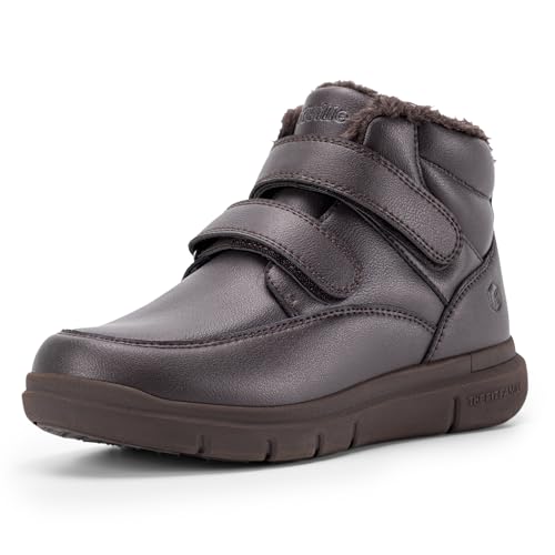 FitVille Winterschuhe Herren Extra Weit Winterstiefel Wasserdicht Warm Gefüttert Schneestiefel Kurzschaft Stiefel Breit Winter Boots Outdoor Warm Ankle Boots Rutschfeste Schuhe,Braun,46,X-Weit FitVille Winterschuhe Herren Extra Weit Winterstiefel Wasserdicht Warm Gefüttert Schneestiefel Kurzschaft Stiefel Breit Winter Boots Outdoor Warm Ankle Boots Rutschfeste Schuhe,Braun,46,X-Weit von FitVille