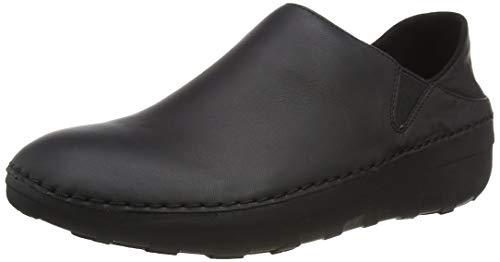 Fitflop Damen SUPER Loafer-Leather Slipper, Schwarz, 36 EU von Fitflop