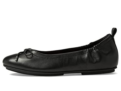 Fitflop Damen Allegro Bow Leder Ballerinas, Schwarz, 42 EU von Fitflop