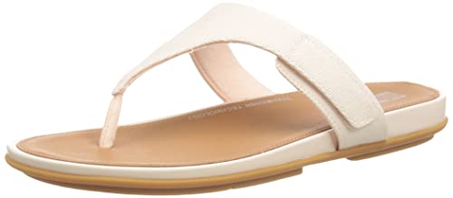 Fitflop Damen Gracie ADJ Leinwand Flache Sandale, Rosenschaum, 43 EU von Fitflop