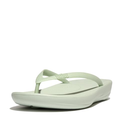 Fitflop Damen IQUSHION Ergonomische Zehentrenner Flipflop, Sagebrush, 38 EU von Fitflop