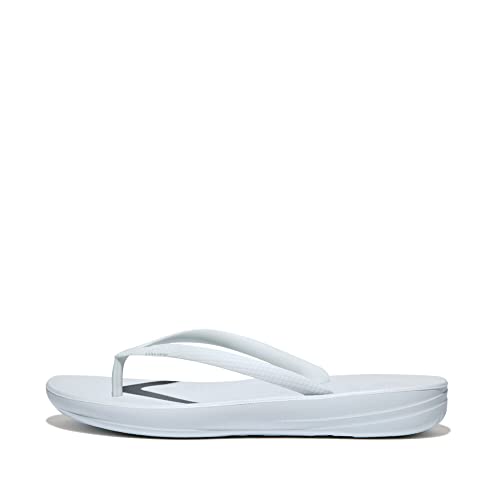 Fitflop Damen IQUSHION Ergonomic FLIP-Flops Flache Sandale, Seafoam Blue, 42 EU von Fitflop