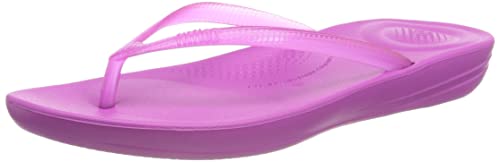 Fitflop Damen IQUSHION Flipflop transparent Flache Sandale, Miami Violet, 36 EU von Fitflop