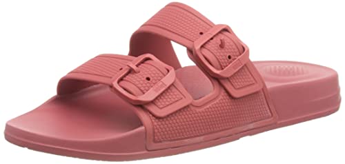 Fitflop Damen Iqushion 2 Bar Schnalle Slide Schiebe-Sandalen, Altrot, 36 EU von Fitflop