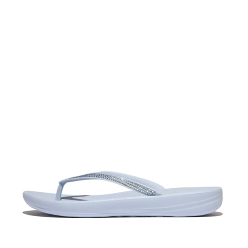 Fitflop Damen Iqushion Ombre Sparkle Flip-Flops Flipflop, Skywash Blue, 39 EU von Fitflop