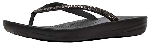 Fitflop Damen Sparkle Classic Iqushion Ergonomische Sandalen, Schwarz (Black), 36 EU von Fitflop