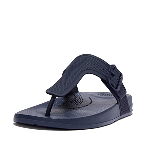 Fitflop Damen Iqushion Zehensteg Flache Sandale, Midnight Navy Marineblau, 40 EU von Fitflop