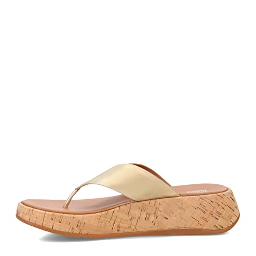 Fitflop Damen Mwb Zehensteg Flache Sandale, Platin, 36 EU von Fitflop