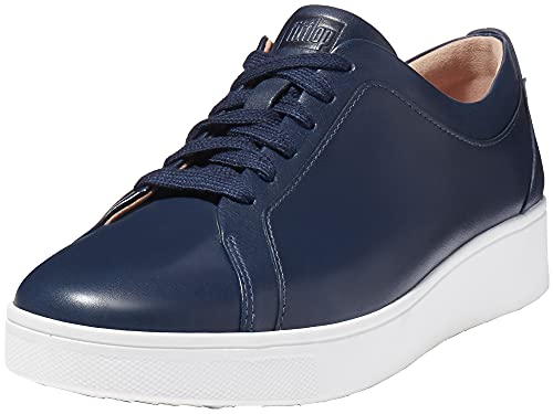 Fitflop Damen Rally Leder Sneaker, Midnight Navy (Marineblau), 41 EU von Fitflop