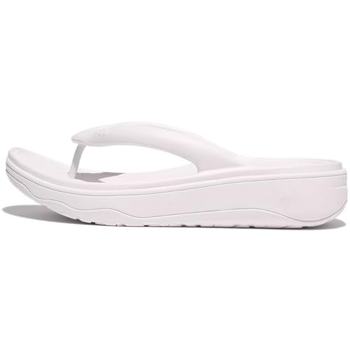 Fitflop Damen Relieff Recovery Zehentrenner Sandale, weiß, 38 EU von Fitflop