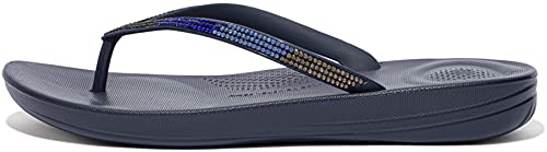 Fitflop Damen Sparkle Classic Iqushion Ergonomische Sandalen, Midnight Navy (Marineblau), 42 EU von Fitflop