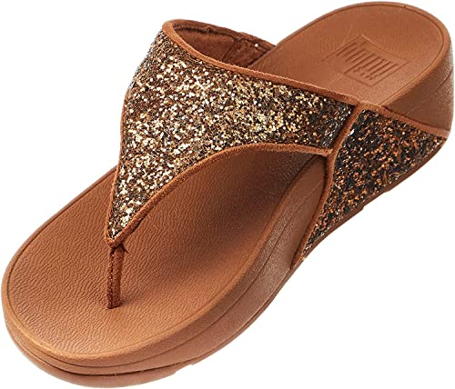 Fitflop Lulu Glitter Toe-Thongs PU Glitter - Größe 36 von Fitflop