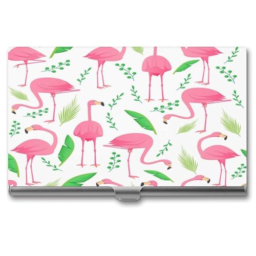 Visitenkartenetui Namenskartenhalter Tasche Visitenkartenhalter Für Männer Und Frauen Flamingo (28) von Fitspi