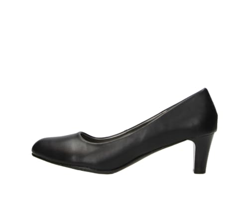 Fitters Damen Pumps Aurelia in Farbe Black PU, Damenschuhe in Übergröße - große Damenschuhe, Aurelia 44 EU Black PU von Fitters Footwear That Fits