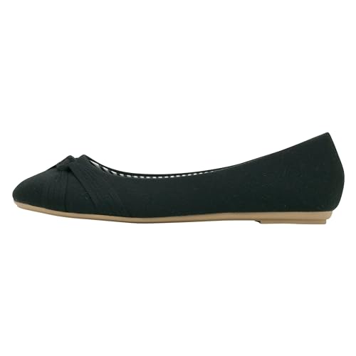 Fitters Footwear That Fits Große Damenschuhe Ballerina Amy, modische Schuhe in Übergröße, Bequeme Ballerinas, Amy 44 EU Black von Fitters Footwear That Fits