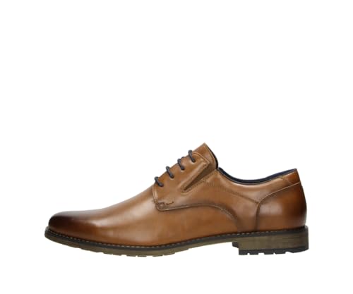 Fitters Herren Business Schuh Max in Farbe Cognac PU, Herrenschuhe in Übergröße - große Herrenschuhe, Max 52 EU Cognac PU von Fitters Footwear That Fits