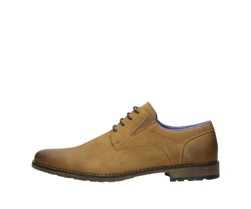 Fitters Herren Business Schuh Tim in Farbe Sand PU Nubuck, Herrenschuhe in Übergröße - große Herrenschuhe, Tim 46 EU Sand PU Nubuck von Fitters Footwear That Fits