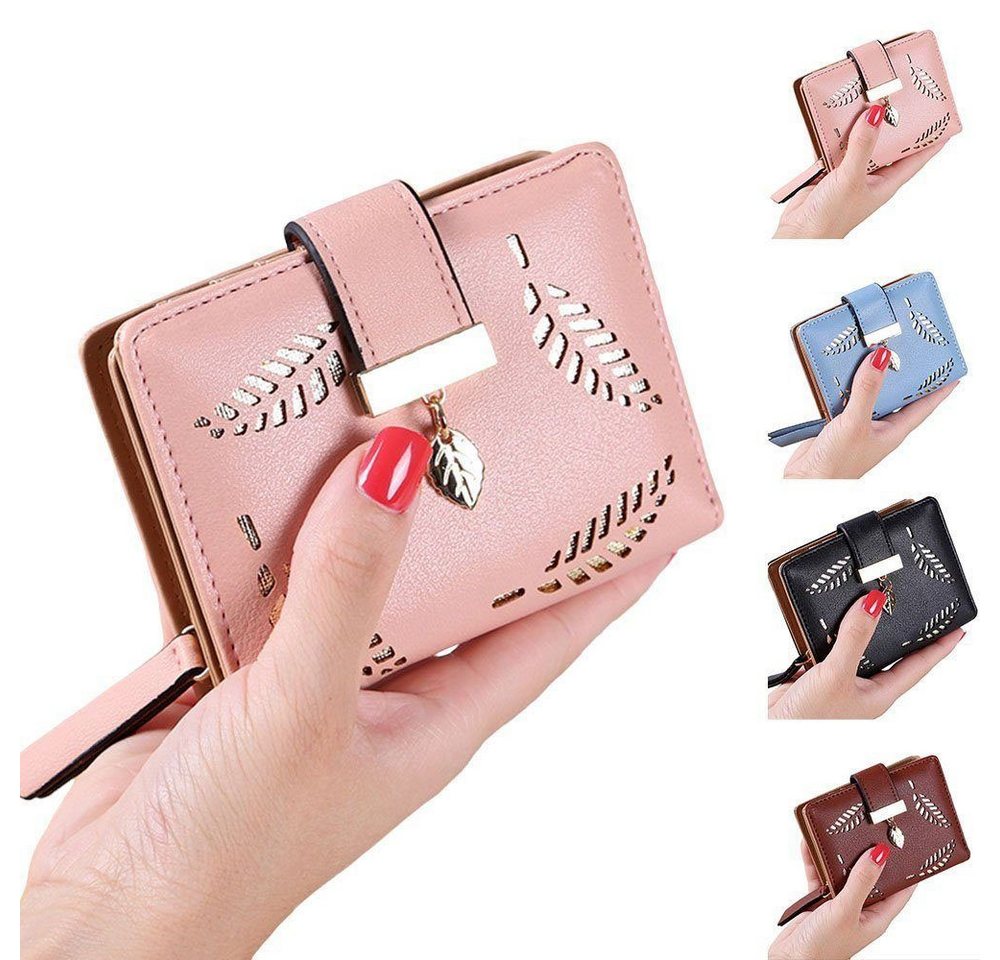 Fivejoy Brieftasche Mini Geldbörse Geldbeutel Damen mit Bargeld/ID/Kreditkarte Halter (RFID-Schutz, Portemonnaie Damen), Klein Geldbörse von Fivejoy