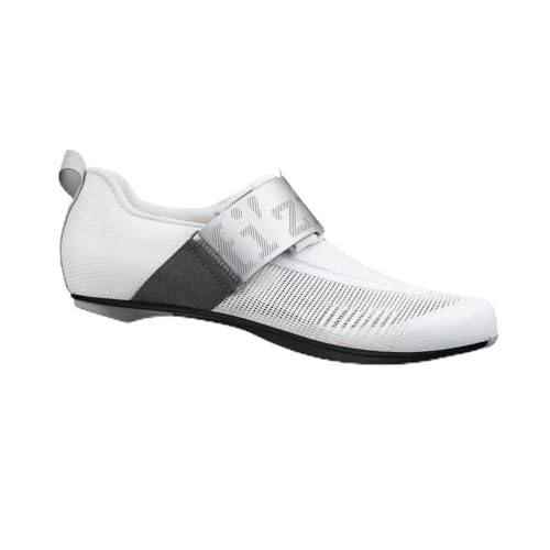 Fizik Unisex Transiro Hydra Aeroweave Carbon Fahrradschuhe, Weiß/Silber, 40.5 EU, weiß/silberfarben, 41 1/3 EU von Fizik